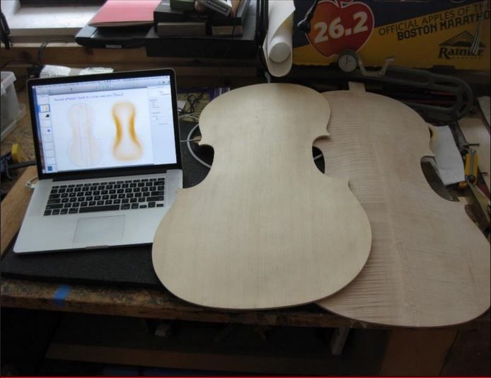 Picture of disassembled guitar 