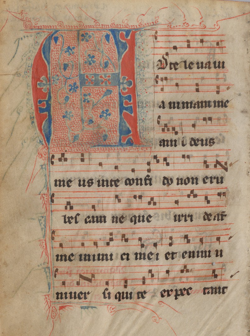 Picture of medieval sheet music