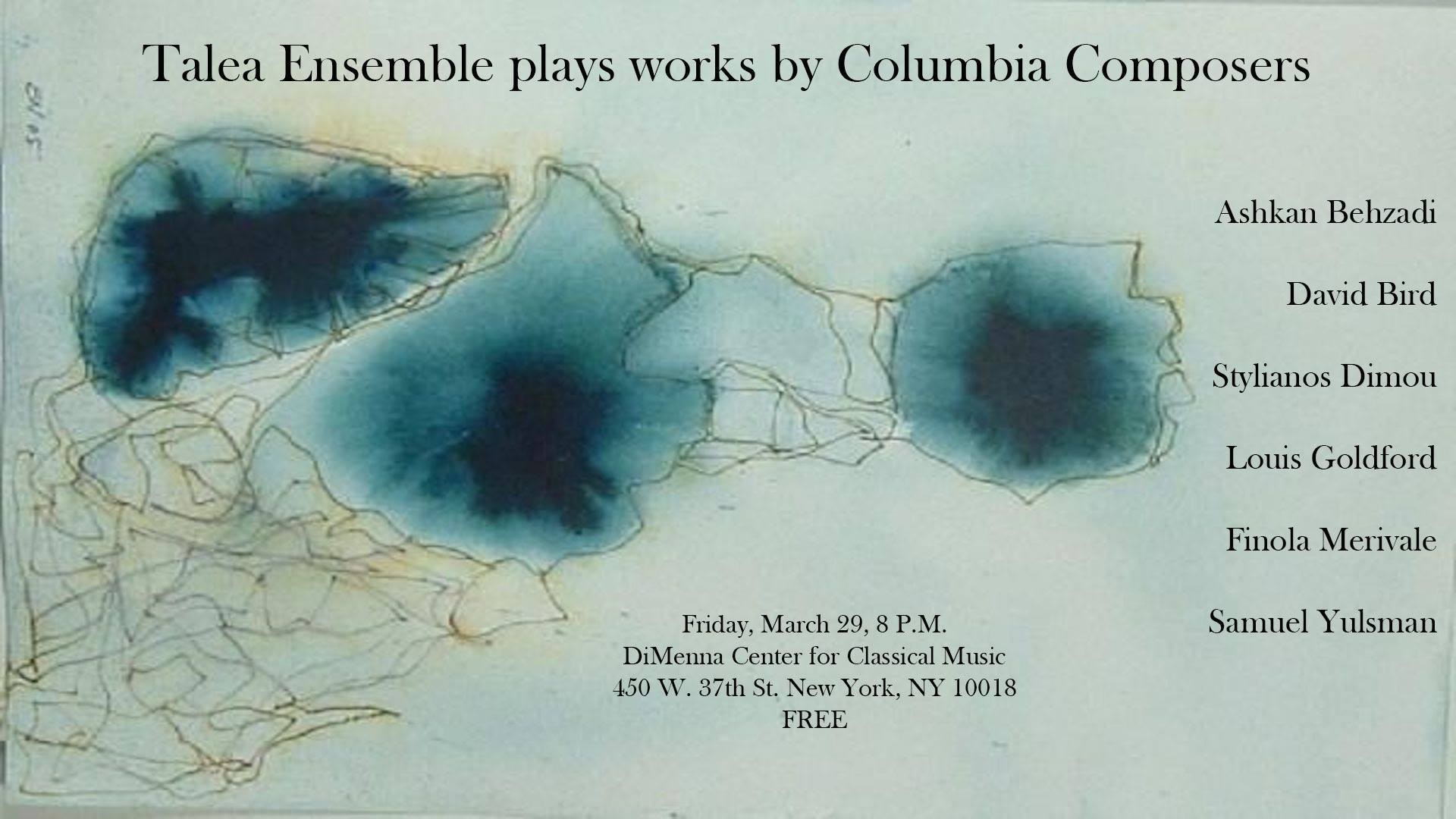 Picture of Talea Ensemble Columbia Composers poster