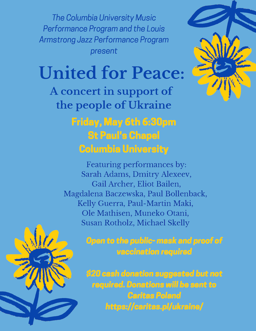 Picture of United for Peace: Concert in Solidarity with Ukraine poster