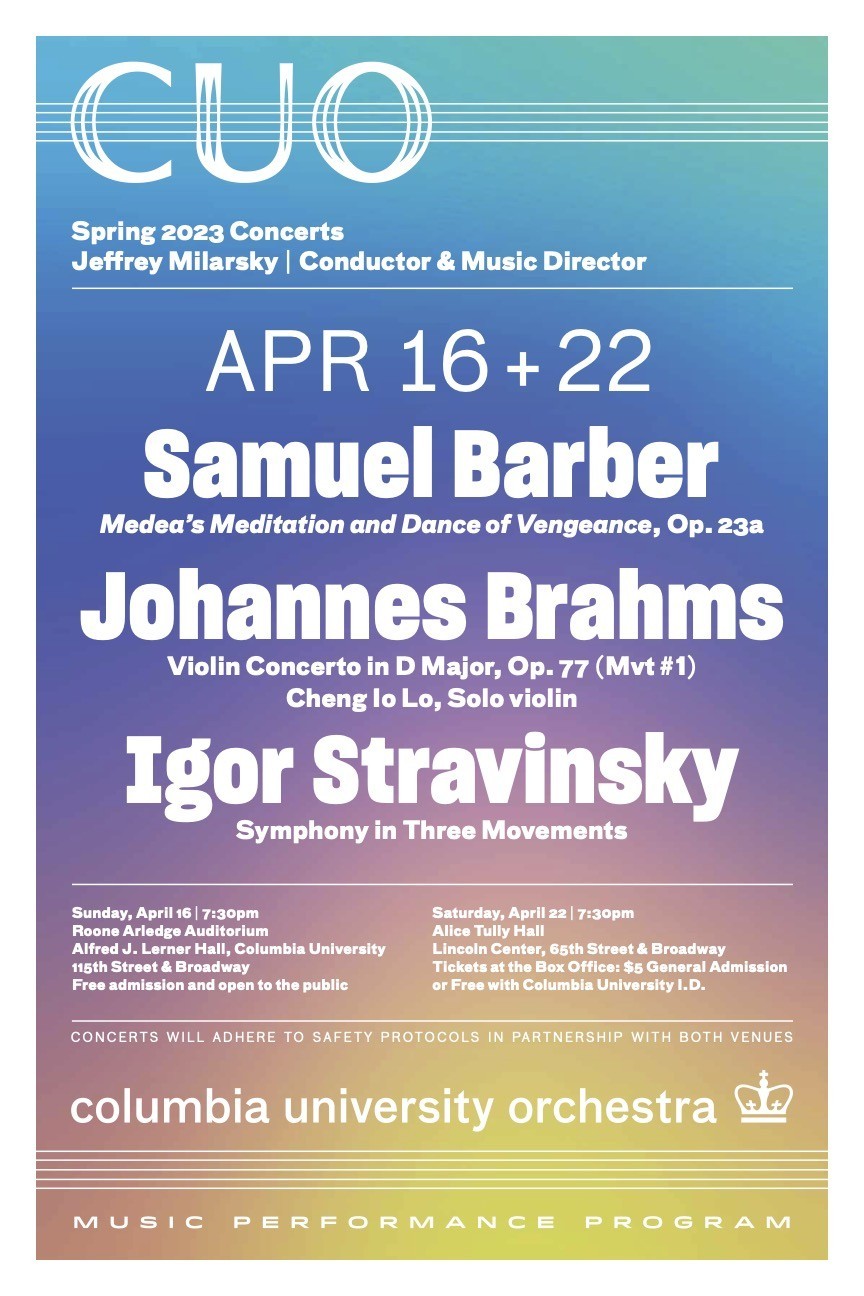 Picture of Columbia University Orchestra Spring Concert II poster