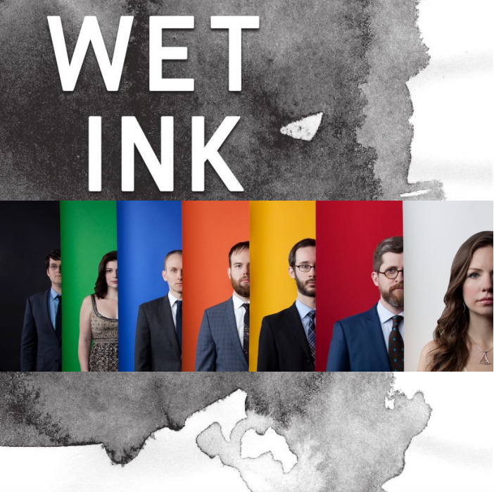 Wet Ink plays Columbia Composers Picture of wet ink poster