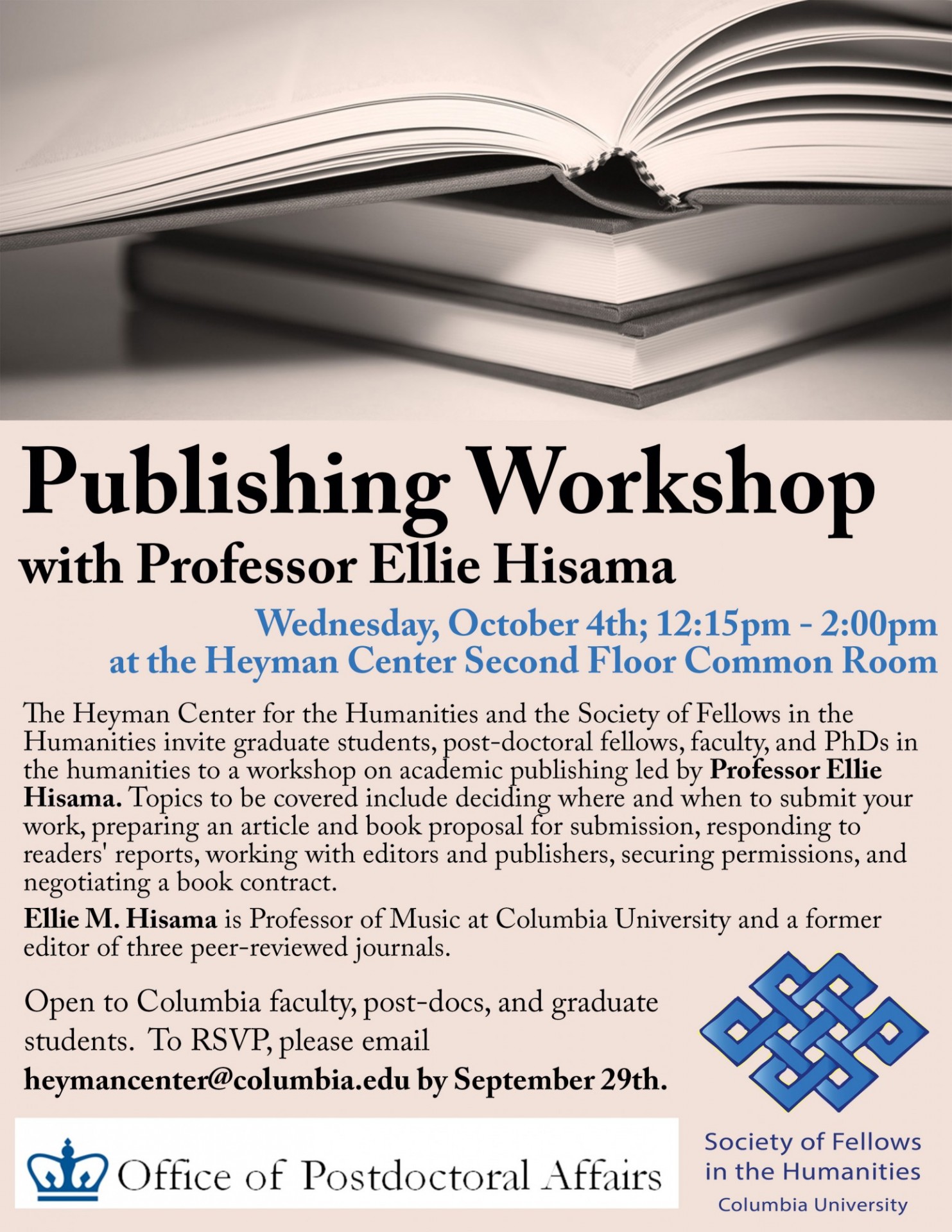 Picture of Publishing Workshop poster