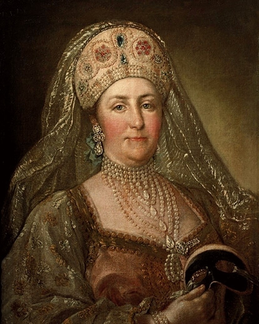 Picture of Catherine ii in russian costume