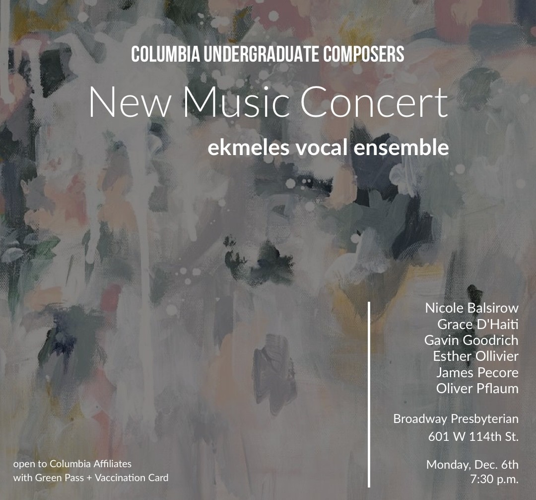 Picture of Columbia Composers poster