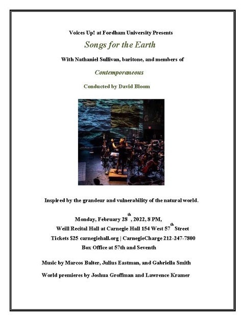 Songs for the Earth Picture of Songs for the Earth poster