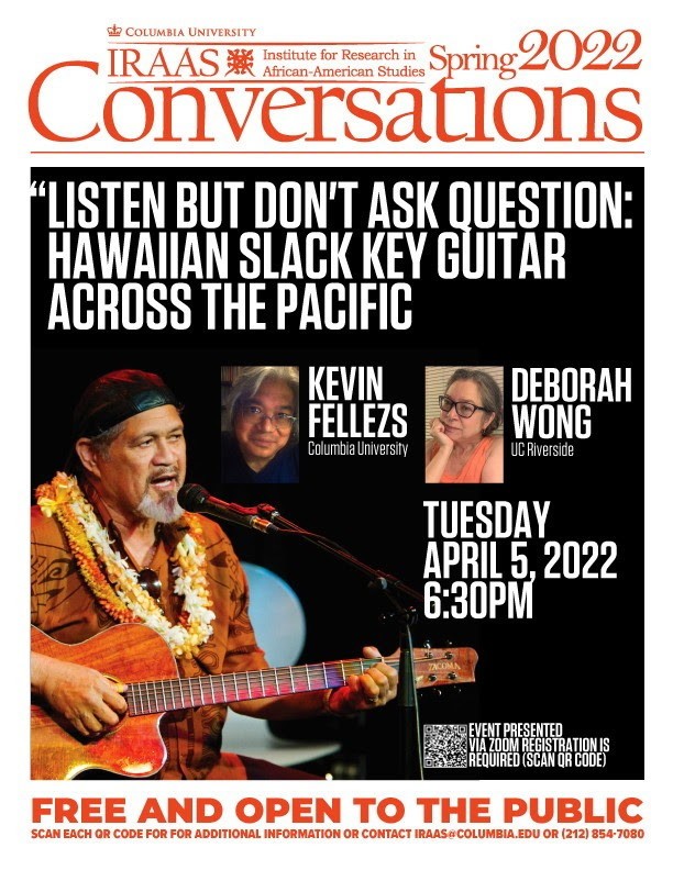 Picture of Listen But Don't Ask Question Hawaiian Slack Key Guitar Across the TransPacific Poster
