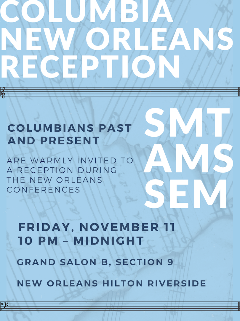 Picture of SMT-AMS-SEM Columbia New Orleans Reception poster