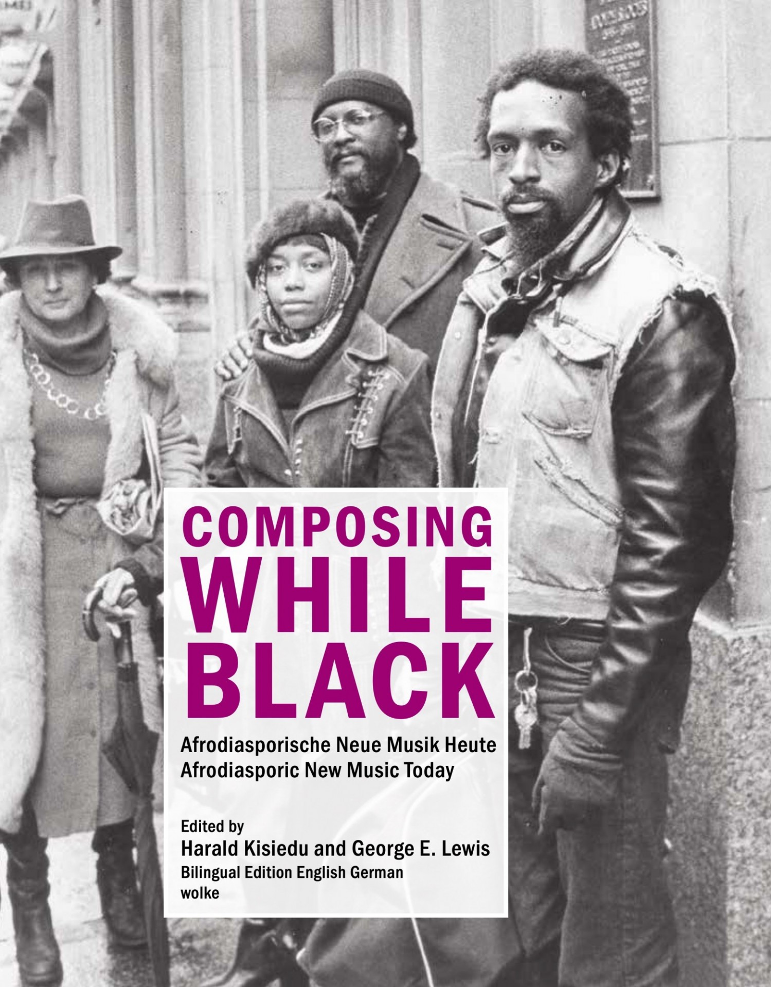 Picture of Dr. Harald Kisiedu and Professor George Lewis' Bilingual Edited Volume on Afrodiasporic Composers