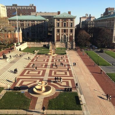 Picture of the view of Columbia university from the chair's office 
