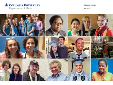 Picture of Department of music Newsletter for 2015-2016 