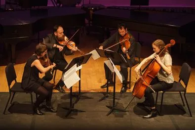 Picture of Carl Bettendorf's and Kate Soper's String Quartets Premiered by Mivos Quartet at Miller Theater