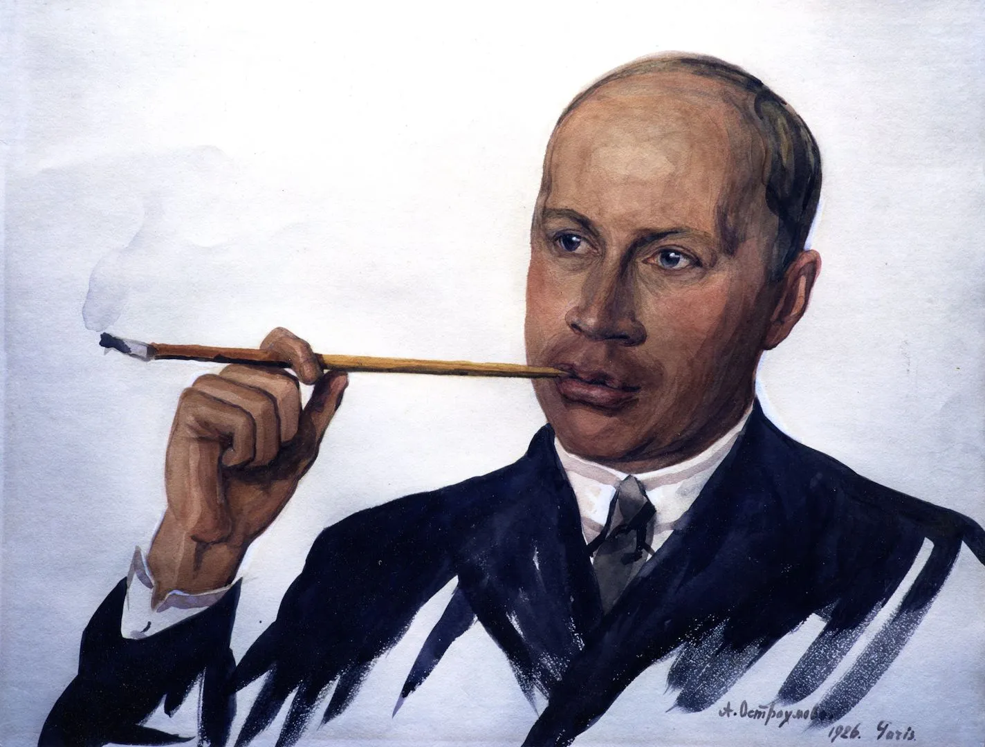 Picture of a man smoking
