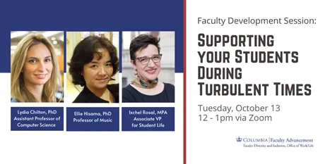 Picture of a flyer for a faculty development session