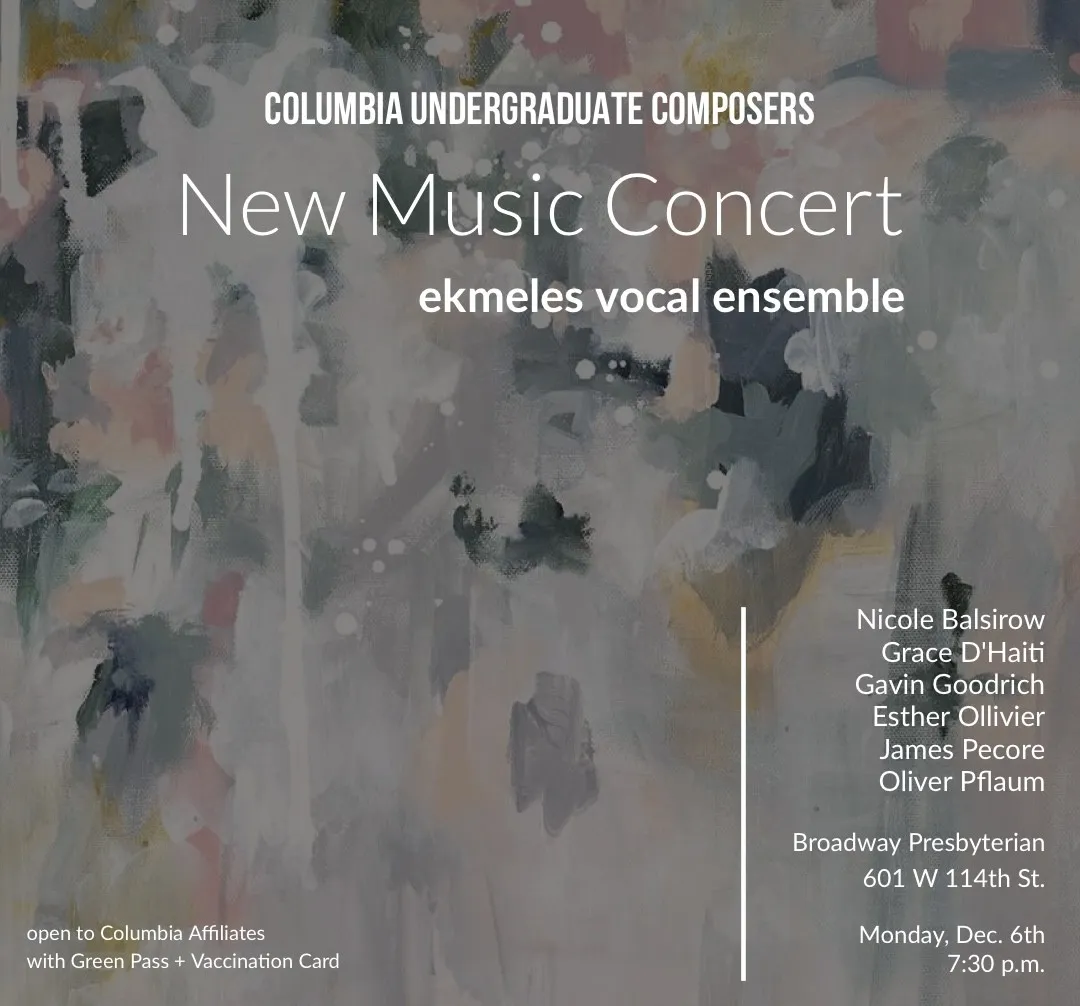 Picture of Columbia Composers poster