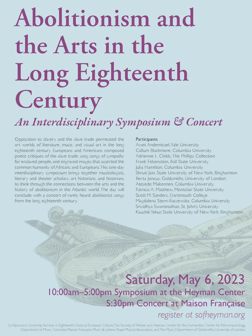 Picture of Concert: Abolitionism and the Arts in the Long Eighteenth Century poster