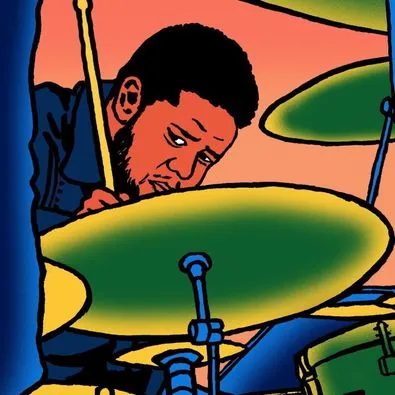 Picture of Tyshawn Sorey in The New Yorker magazine and The New York Times