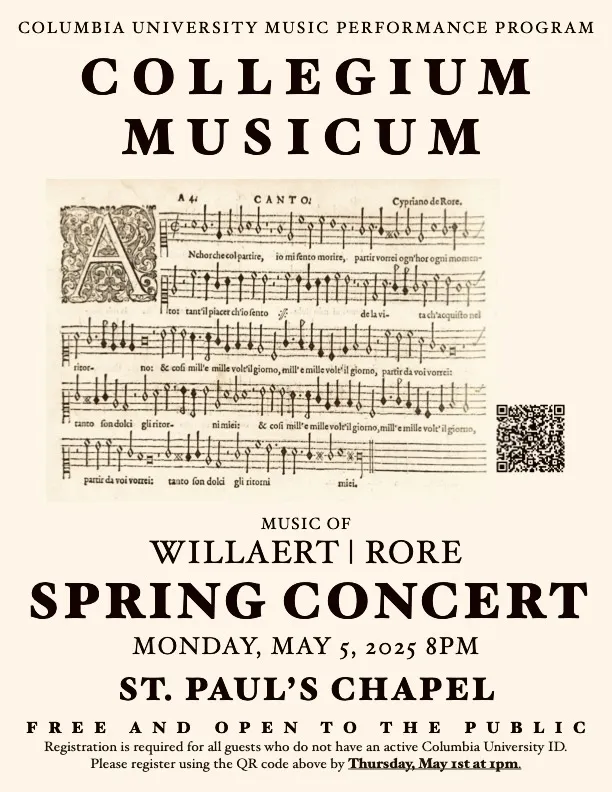 Collegium Concert poster