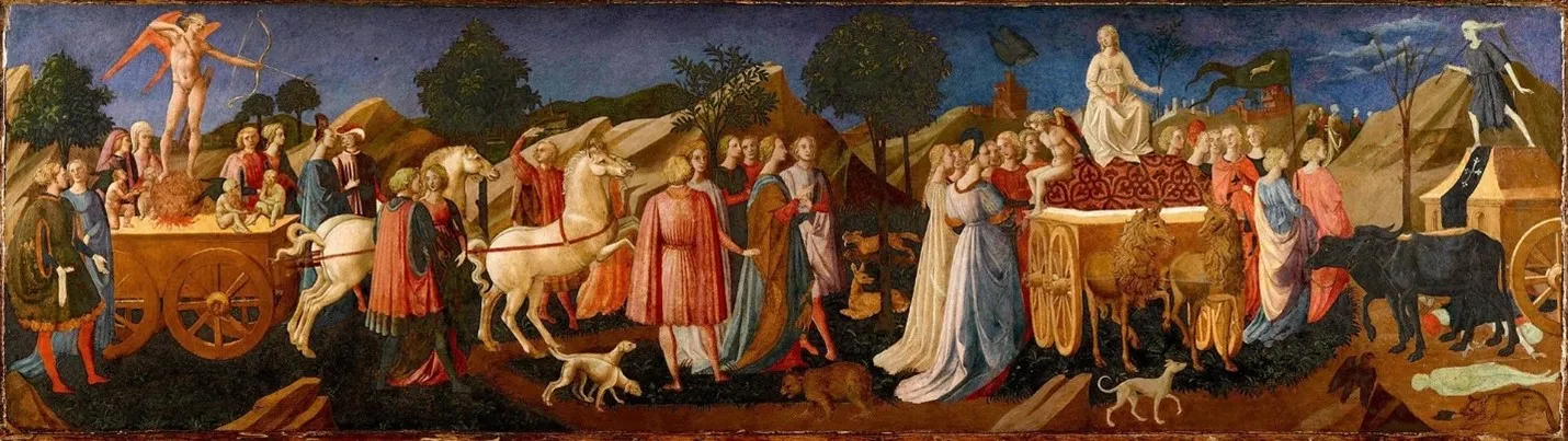 Francesco Pesellino, The Triumphs of Love, Chastity and Death, c.1450