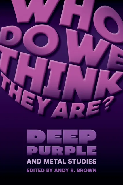 Who Do We Think They Are is written in purple font, balooning out of the page.