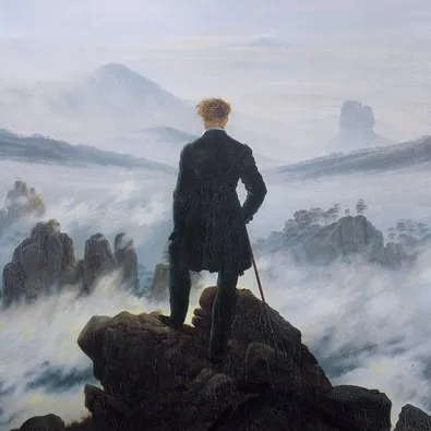 Picture of wanderer above the sea