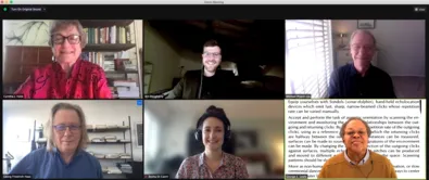 Picture of Dr. Bill Dougherty Defending Dissertation on Zoom