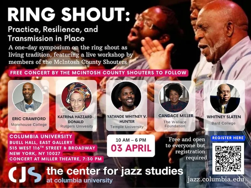 Ring Shout poster featuring all the speakers at the conference.