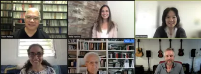 Picture of Dr. Velia Ivanova Defending Dissertation on Zoom