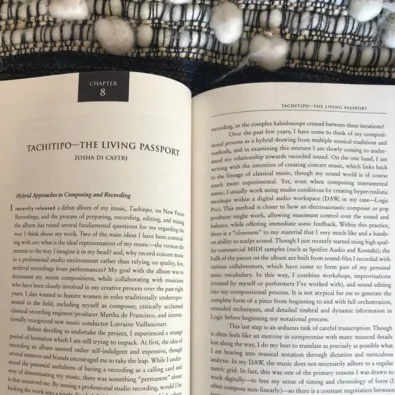 Picture of Zosha Di Castri's publishing in "Arcana IX: Musicians on Music"