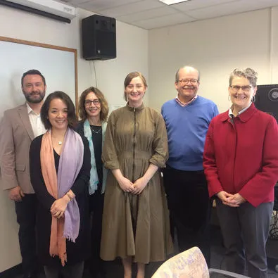Picture of DR. MAEVE STERBENZ defending dissertation