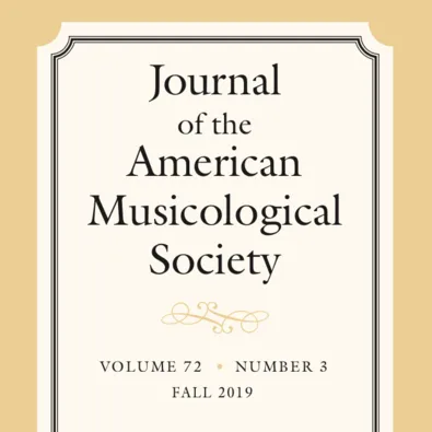 Picture of Issue of the Journal of the American Musicological Society