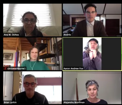 Picture of Dr. Andrés García Molina Defending Dissertation on Zoom