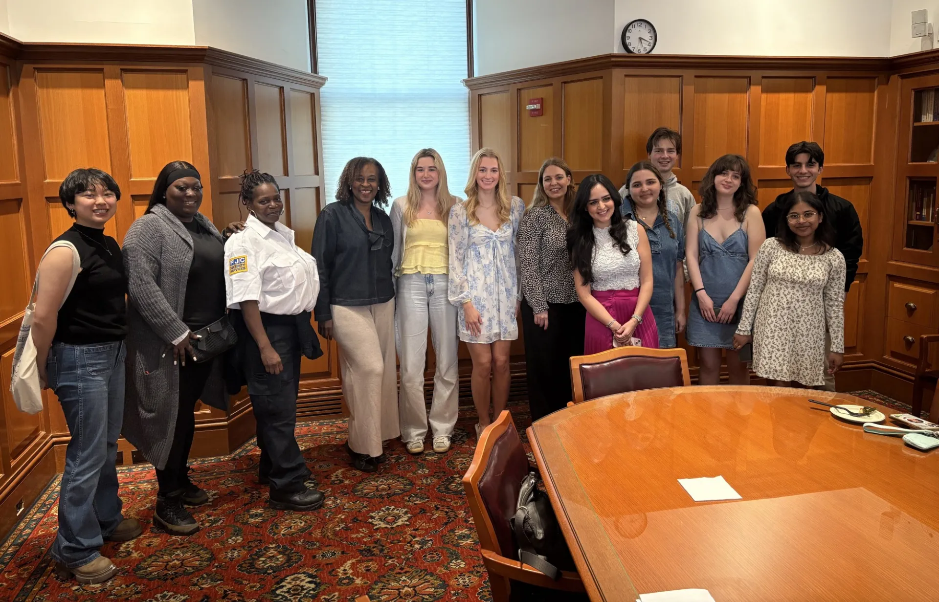 Winners at the Core Scholars Ceremony. Dr. Audrey Amsellem and the families of Emil and Prince are in attendance.