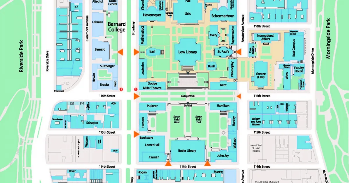 Morningside Campus Map | COLUMBIA | MUSIC